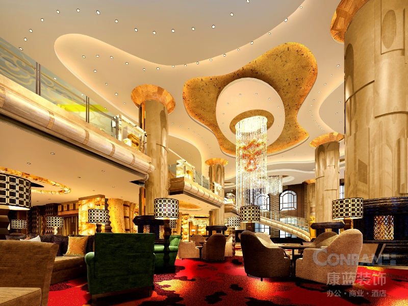 贵州皇冠大酒店大堂设计
